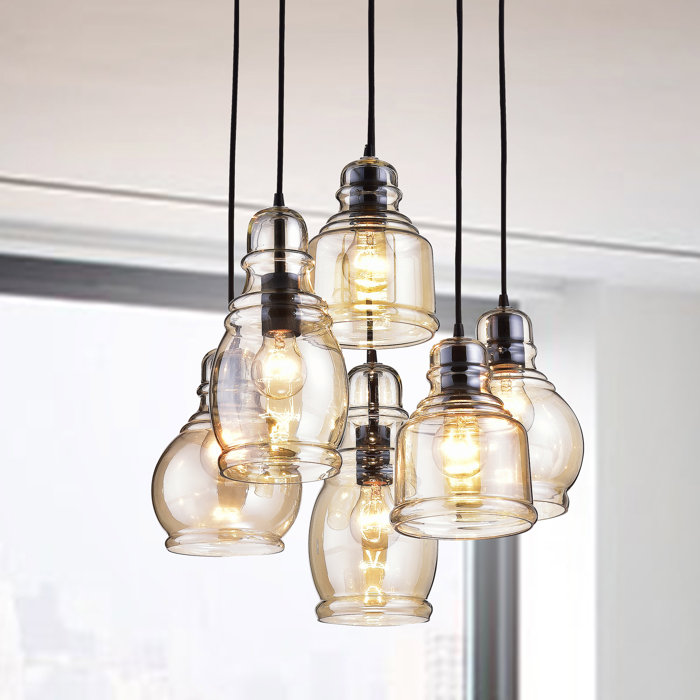 Laurel Foundry Modern Farmhouse Nickelson 6 Light Cluster Bell